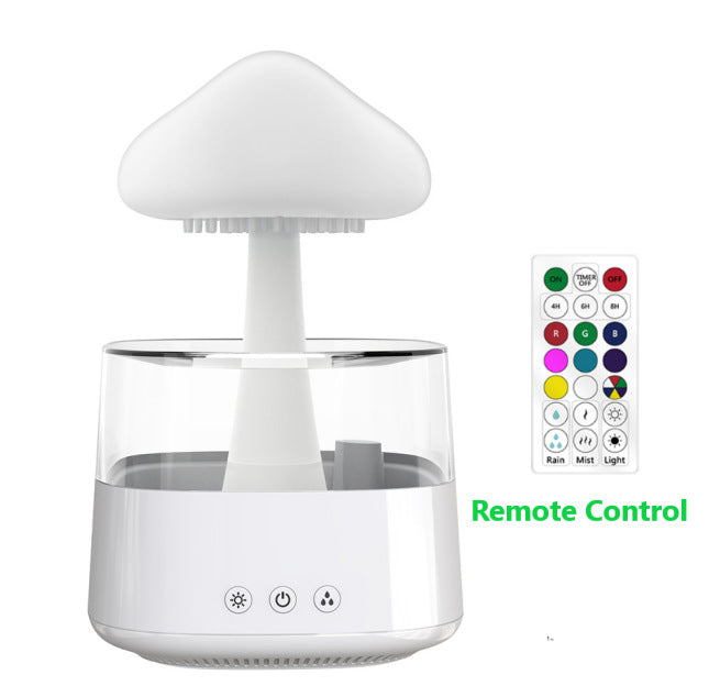 Ultrasonic Atomizing Cloud And Rain Humidifier Wood Grain Seven Color Light Aromatherapy Machine