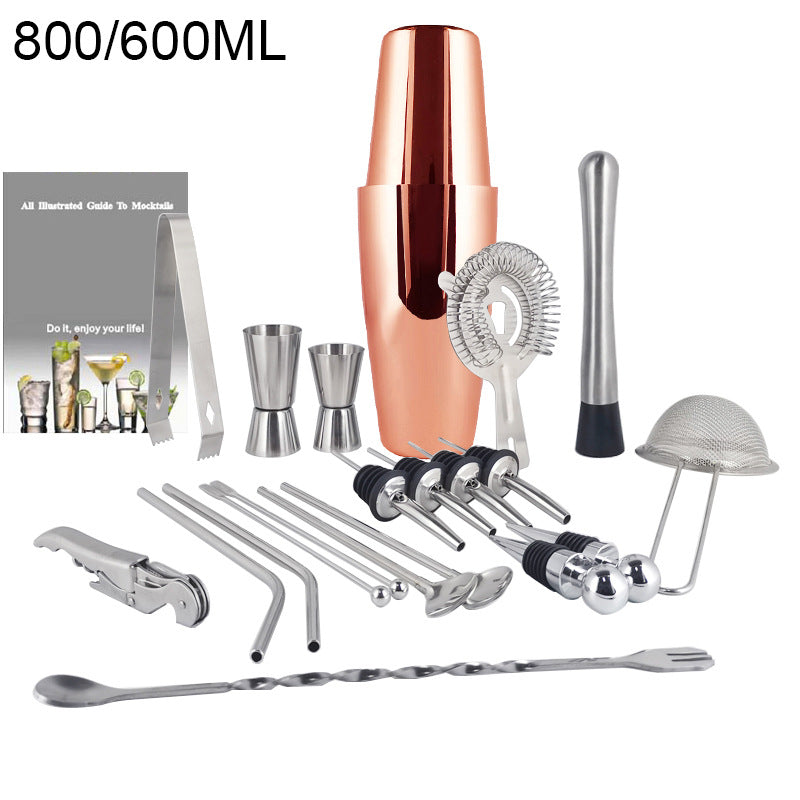 Juego de mezclador de vino Boston Cocktail Shaker Bar Tools