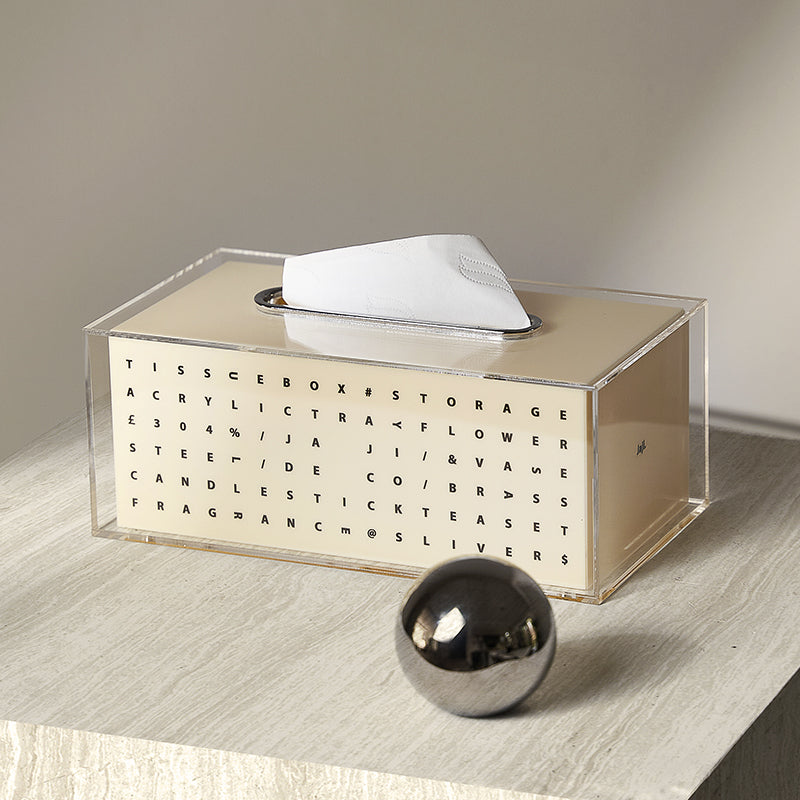 Extremely Minimalist Acrylic Creative Tissue Box