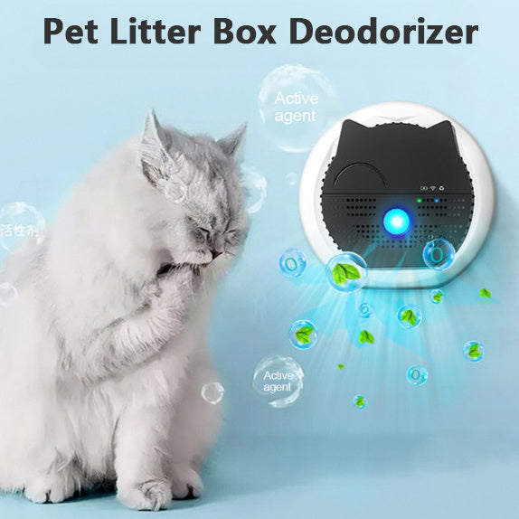 Déodorant pour animaux de compagnie, bac à litière d'urine de chat, purificateur d'air pour toilettes pour chats, éliminateur d'odeurs d'animaux de compagnie, stérilisation, purificateur d'air à l'ozone, désodorisation pour animaux de compagnie