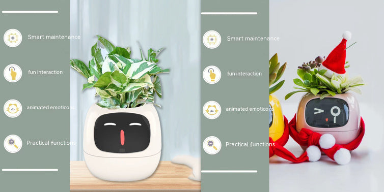 Facial Expression Control Intelligent Flower Pot