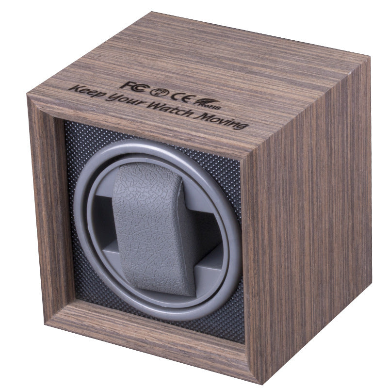 Caja de reloj eléctrica automática vertical de madera con 3 engranajes ajustables