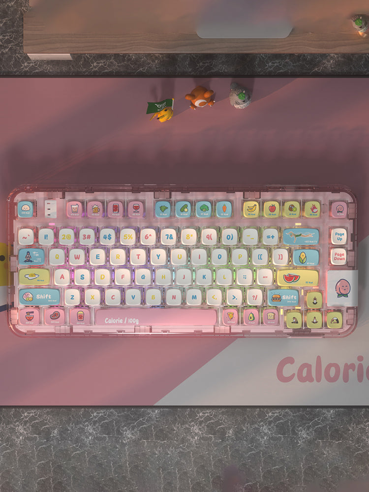 Transparent Keycap PBT Keycap Thermal Sublimation 118 Keys