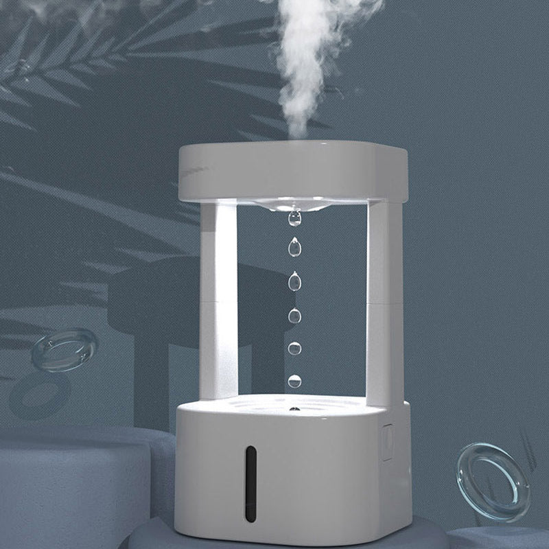 Humidificador de escritorio 2 en 1, difusor Zen de aceite esencial de aromaterapia con nube de lluvia y lámpara de seta con luz nocturna de nube de lluvia