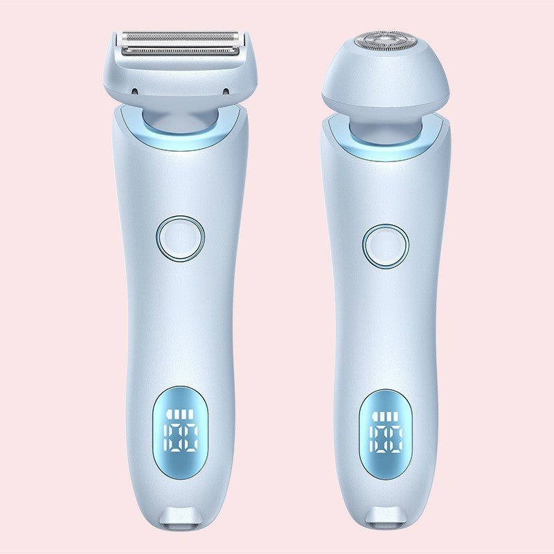 Épilateur 2 en 1 pour femmes, Rechargeable par USB, rasoir pour le corps, le visage, les jambes, les aisselles, le Bikini, les mains et le pubis