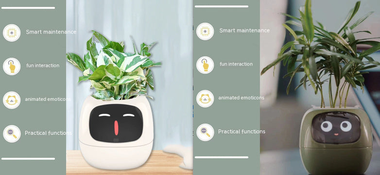 Facial Expression Control Intelligent Flower Pot