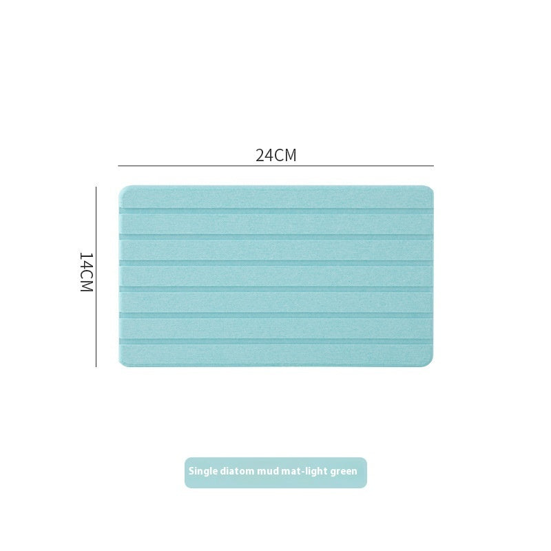 Bathroom Wash Diatomite Water Absorbent Coaster