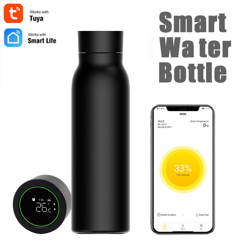 Tasse d'eau intelligente Bluetooth 600ML, affichage de la température, utilisation avec l'application Tuya