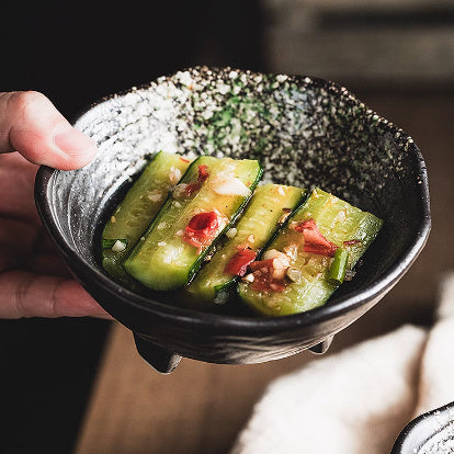 Assiette en céramique pour tremper les sauces, petite taille, vaisselle de style japonais