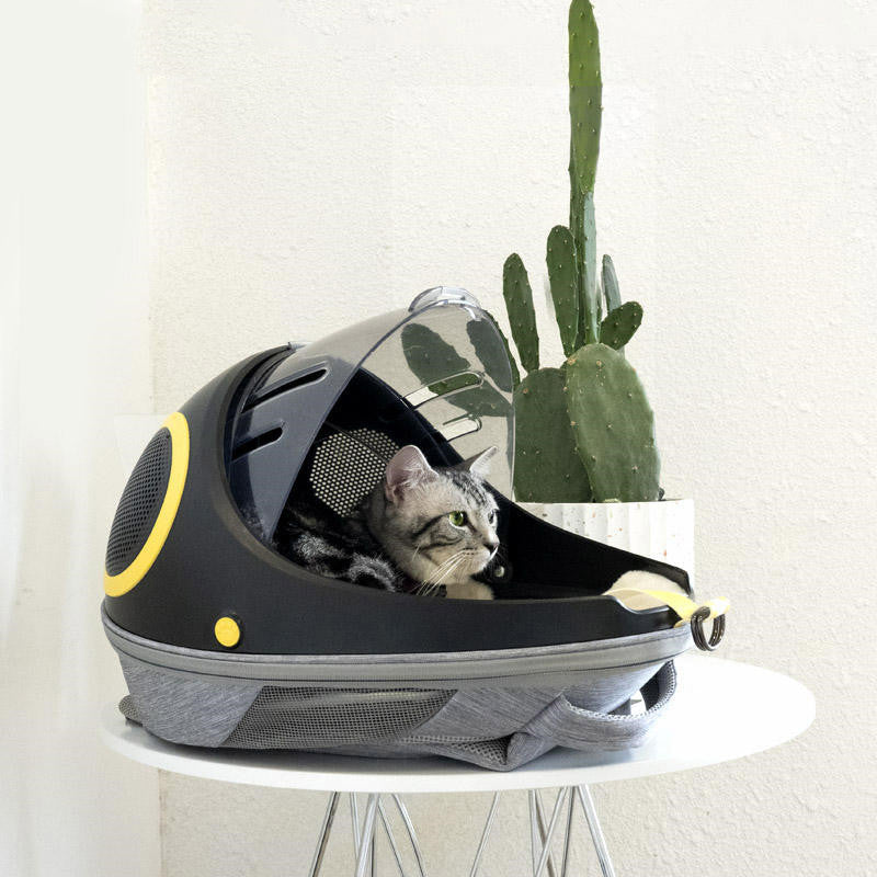 Sac à dos de grande capacité avec capsule spatiale portable pour chat de compagnie