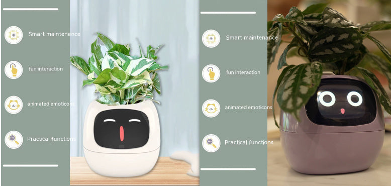 Facial Expression Control Intelligent Flower Pot