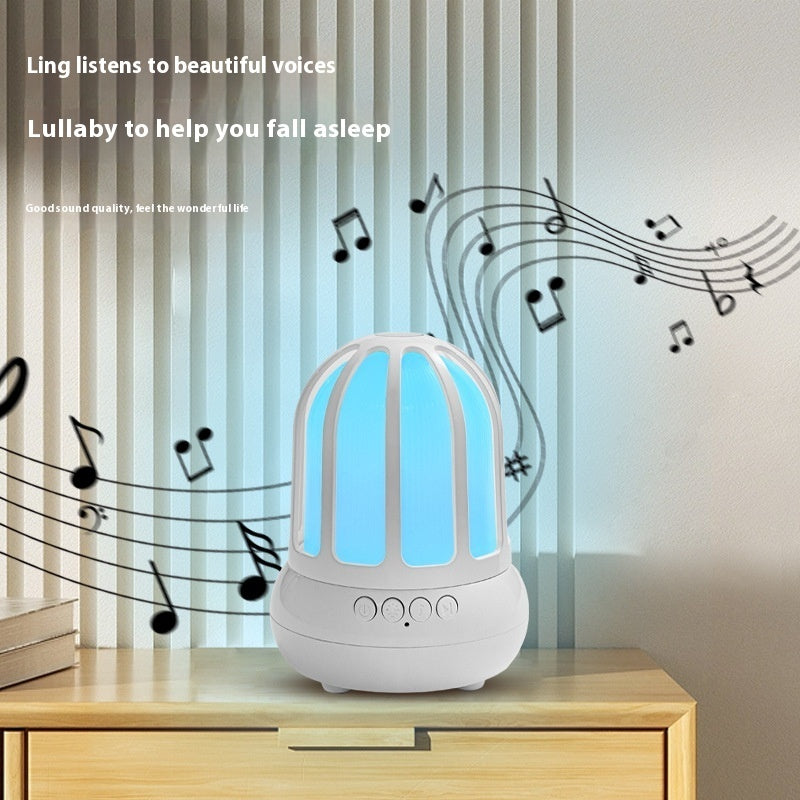 Petite lampe de nuit créative pour cage à oiseaux audio Bluetooth