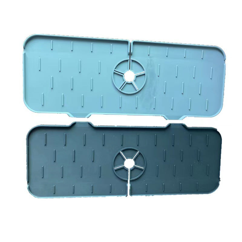 Alfombrilla absorbente para grifo de silicona para cocina, protector contra salpicaduras para fregadero, protector de encimera para baño y cocina