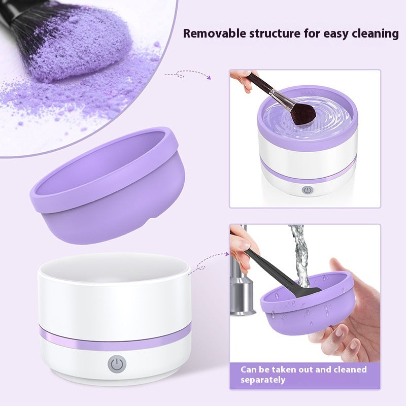 Pincel de maquillaje Dispositivo de limpieza automática Herramientas de belleza