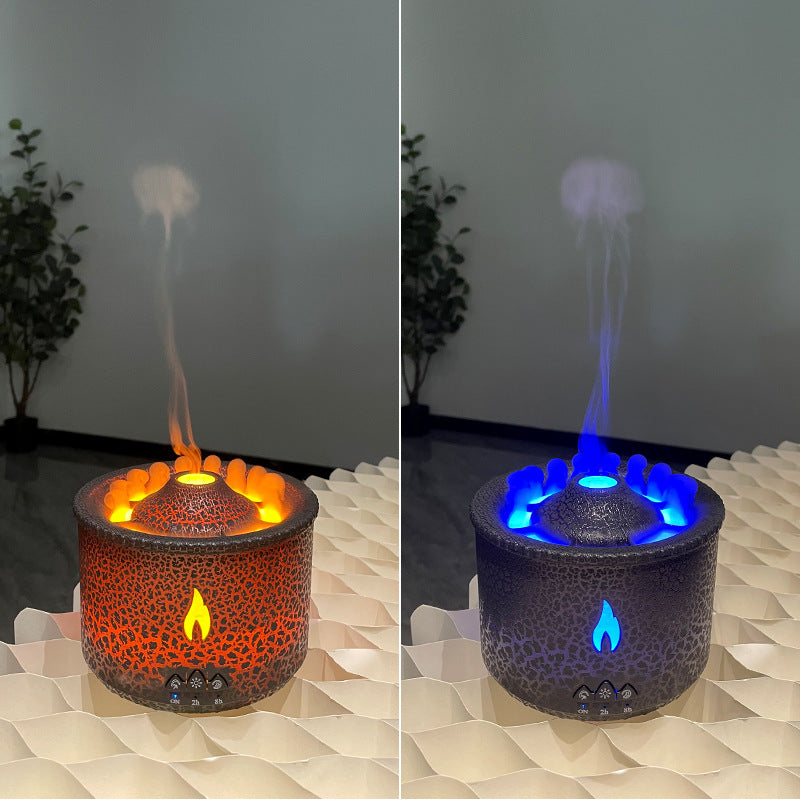 Nouveau Humidificateur volcanique à anneau de pulvérisation bicolore