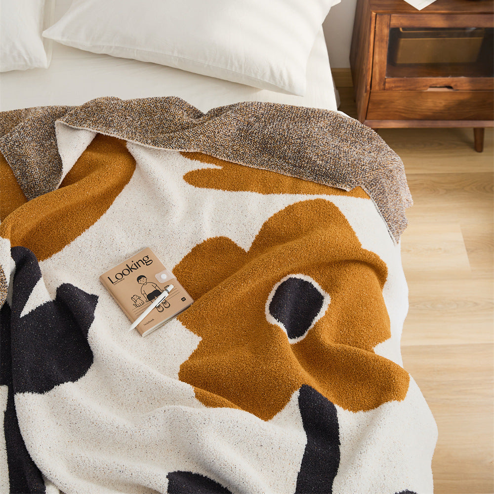 Semi-velvet Knitted Winter Soft Coat Blanket