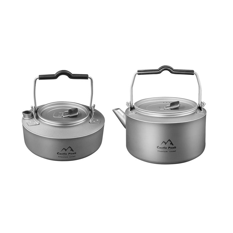 Outdoor Titanium Kettle Boiling Water Camping Household