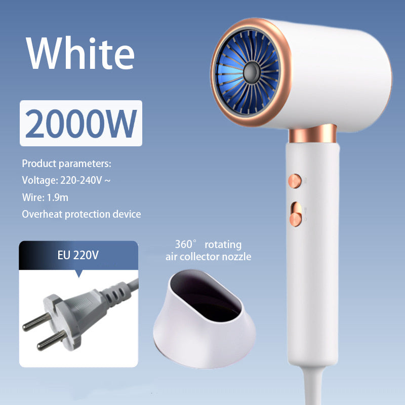 F37 2000W  Gear Professional Hair Dryer Negative Lonic Blow Dryer Hot Cold Wind Air Brush Hairdryer Strong PowerDryer Salon Tool