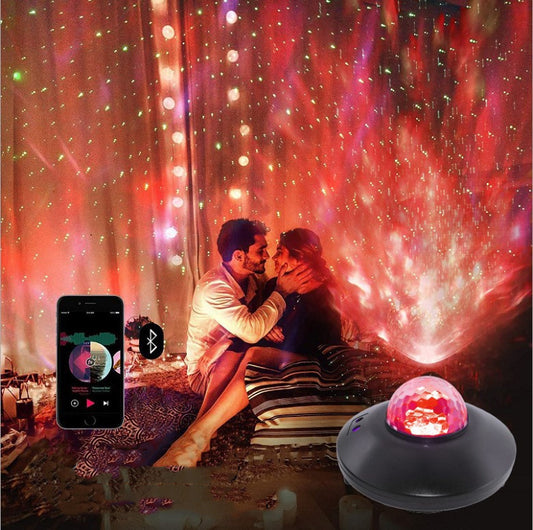 Bluetooth starry sky watermark light voice control laser laser light