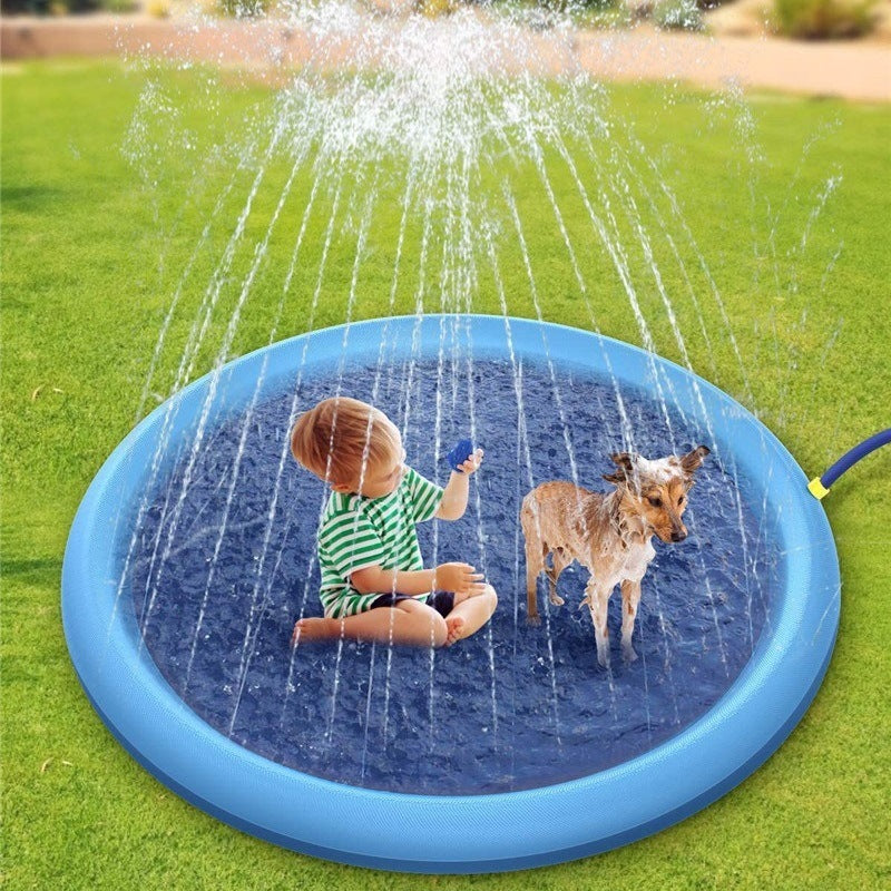 Tapis anti-éclaboussures antidérapant pour enfants et animaux de compagnie, jouets aquatiques d'extérieur pour piscine, tapis de jeu amusant pour fontaine d'arrière-cour