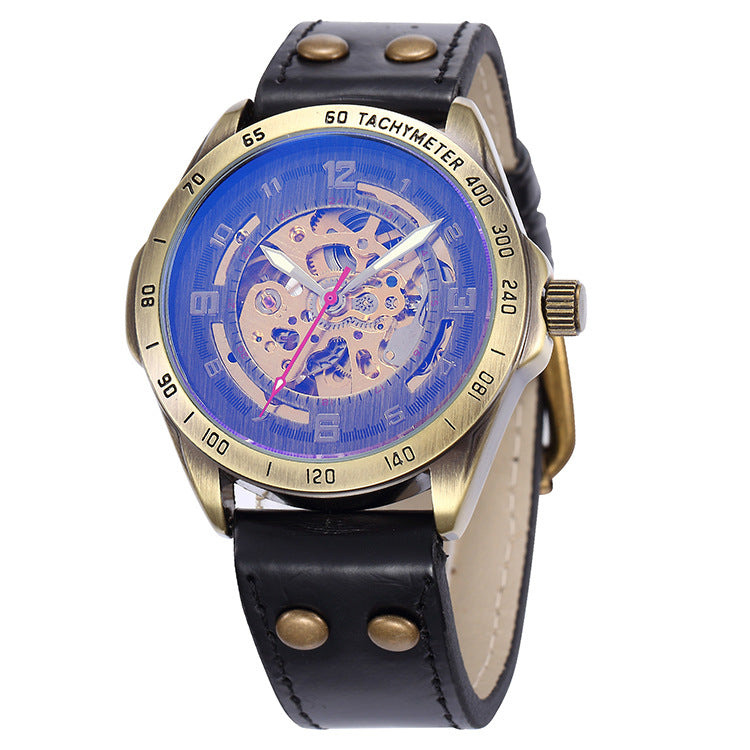 Watch automatic skeleton mechanical watch