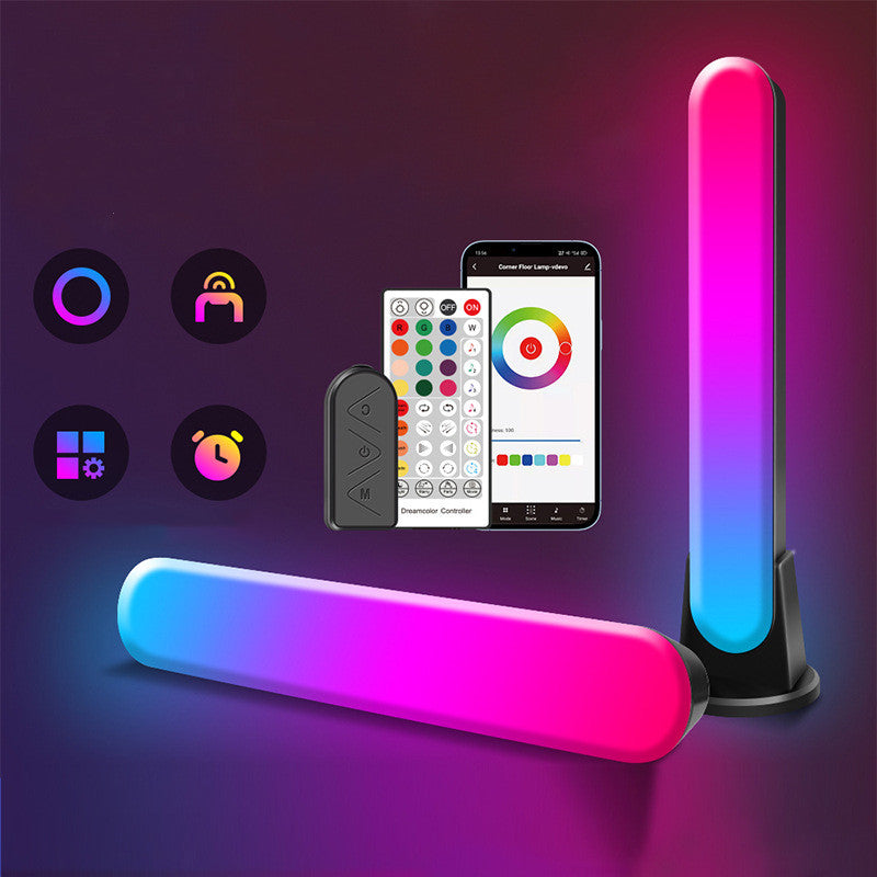 Luz ambiental de superficie RGB Música Bluetooth Luz ambiental Recogida de computadora Luz de escritorio Luz de inducción