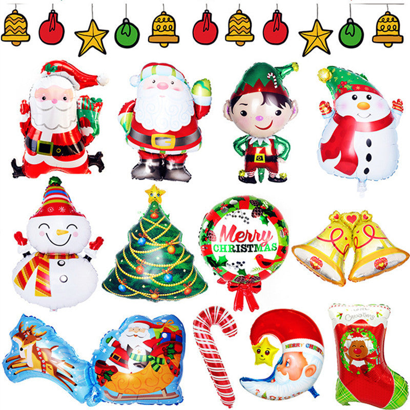 Christmas decoration aluminum film balloon