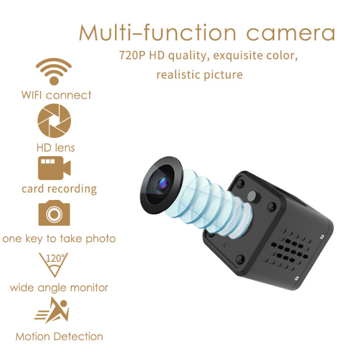 HD night vision camera smart wear smart surveillance camera Wifi remote camera