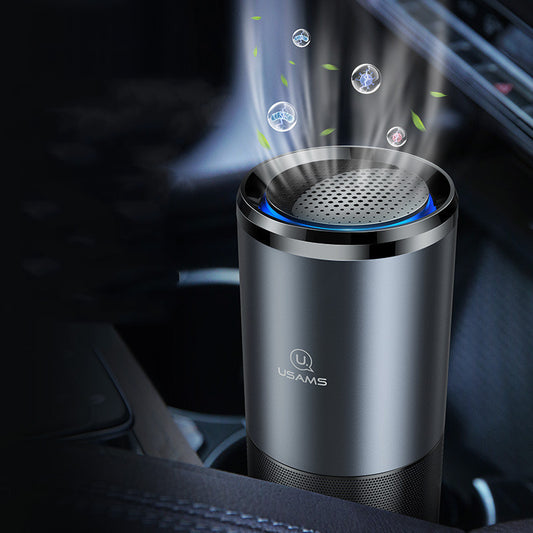 Purificateur d'air de voiture ioniseur Ion négatif en alliage d'aluminium désodorisant de voiture charbon actif formaldéhyde accessoires de nettoyage de l'air automatique