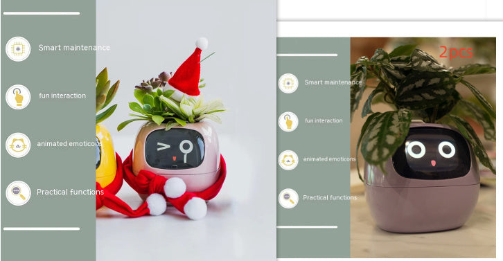 Facial Expression Control Intelligent Flower Pot