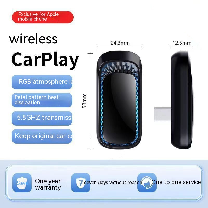 Mini Wired To Wireless Carplay Box