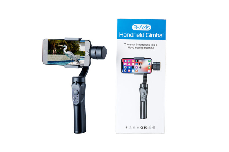 Compatible avec Apple, stabilisateur de cardan de téléphone portable, trépied PTZ à 3 axes Anti-secousse pour Smartphone Vlog