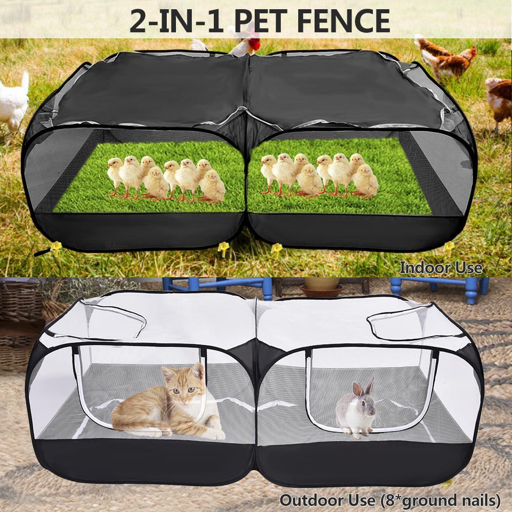 Pet fence chicken coop