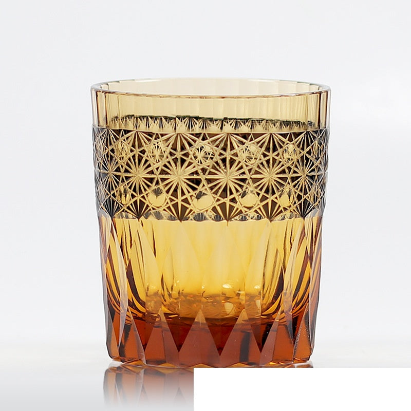 Asterism Crystal Glass Hand Carved Water Cup