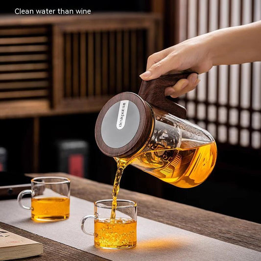 Top Pot Magnetic Suction Intelligent Timing Teapot Full Glass Liner Automatic Filter Elegant Cup