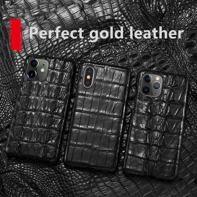 Compatible with Apple , Limited Edition New Half-Pack Anti-Fall Leather Protective Case