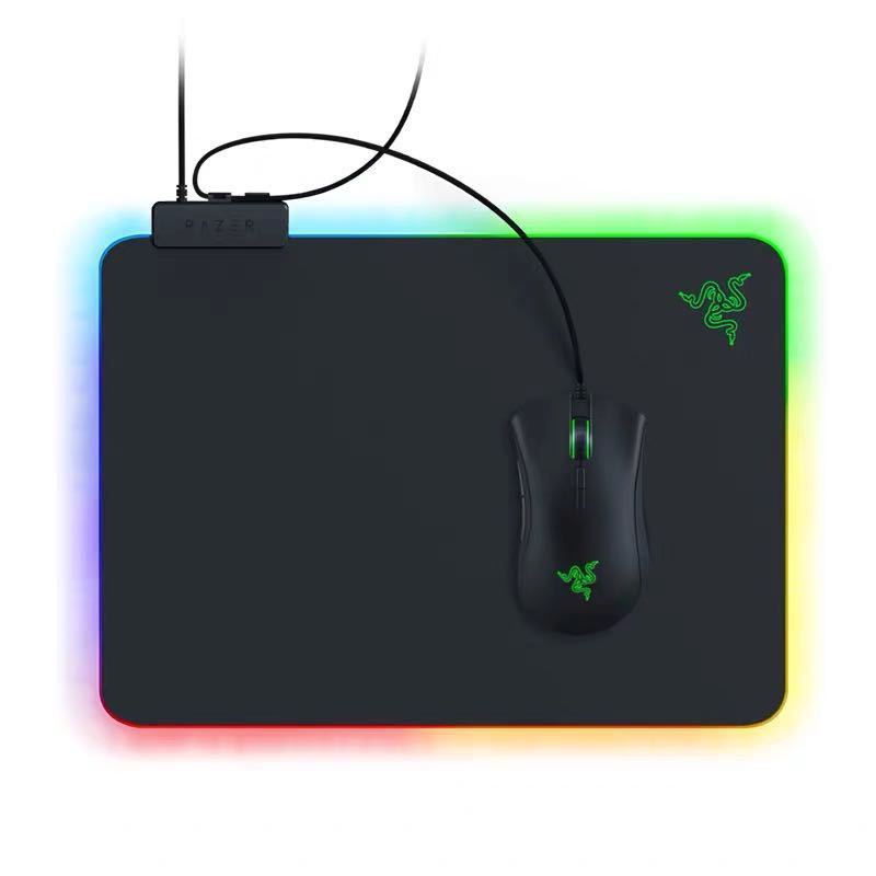 Razer Firefly Hard V2 RGB Game Mouse Pad puede personalizar el cable incorporado Base de goma antideslizante