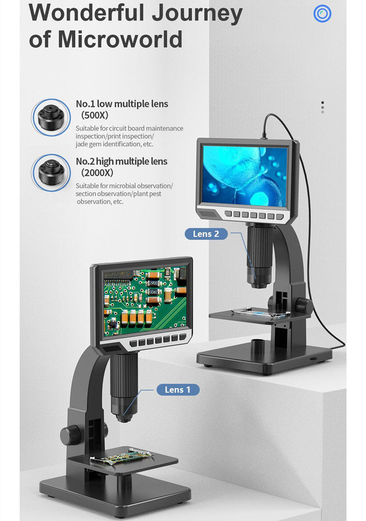 Microscope numérique HD 7 pouces