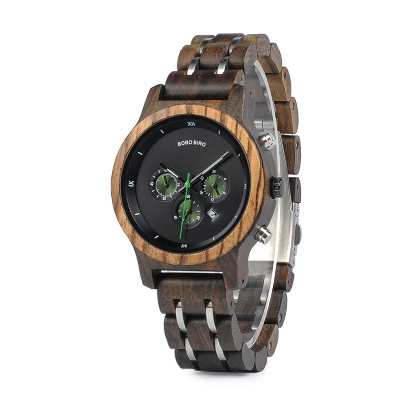 Relojes de madera Relojes de madera informales de negocios para hombres