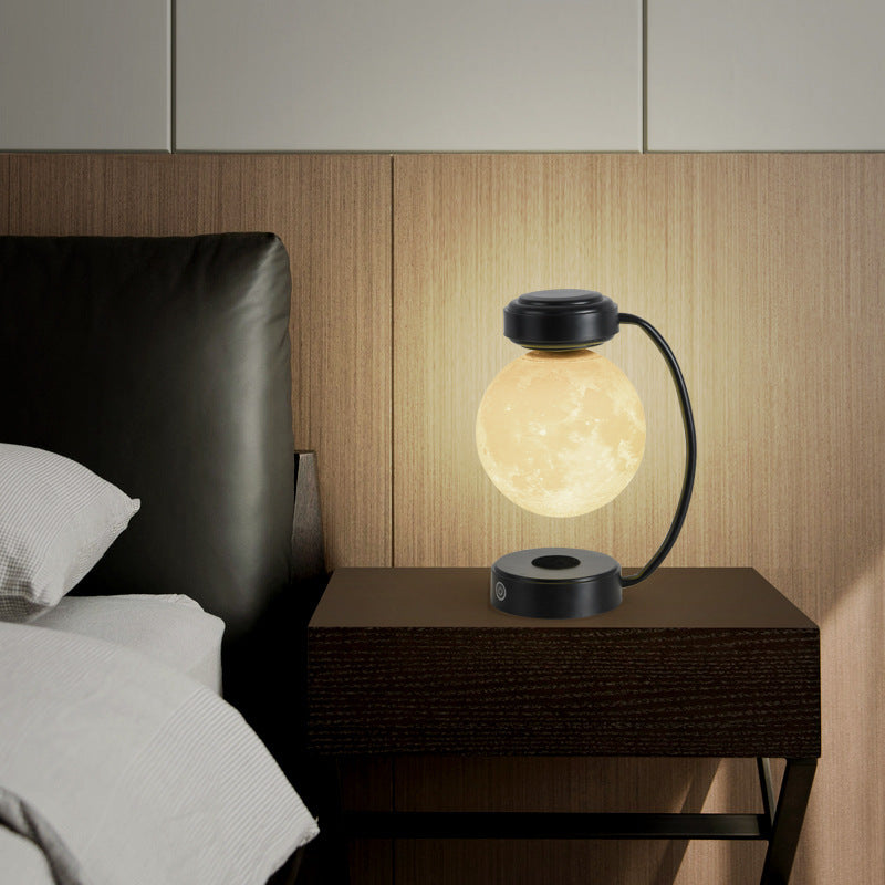 Creative Personality Magnetic Levitation Moon Lamp For home Bedside Table Lamp