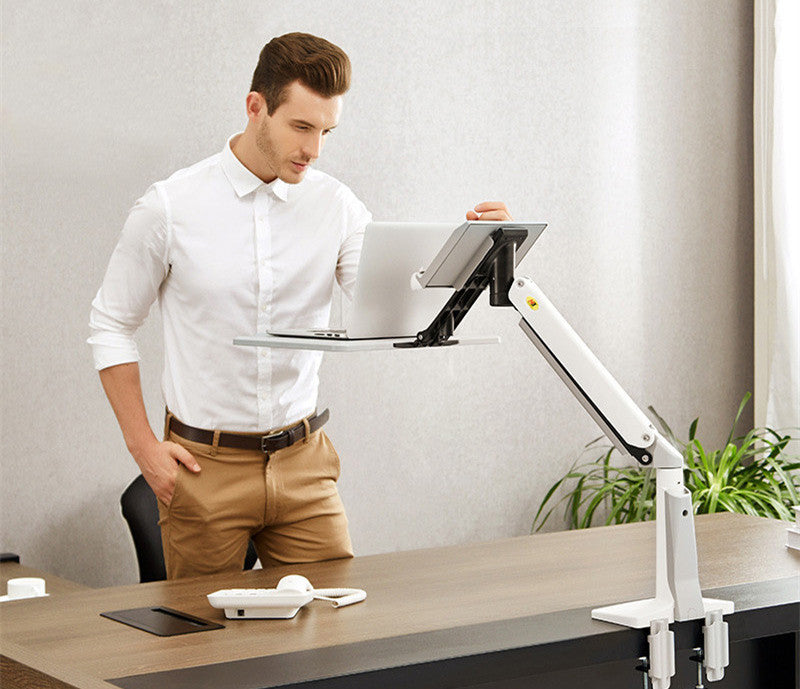 F80 Computer Monitor Stand Desktop Lcd Dual Screen Telescopic Rotating Lifting Desktop Shelf F100A