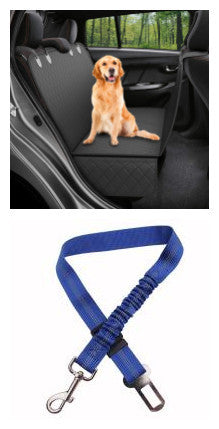 Protector para asiento de coche para perros, hamaca transportadora de mascotas de malla, Protector de seguridad, alfombrilla para asiento trasero de coche con cremallera y bolsillo para viaje