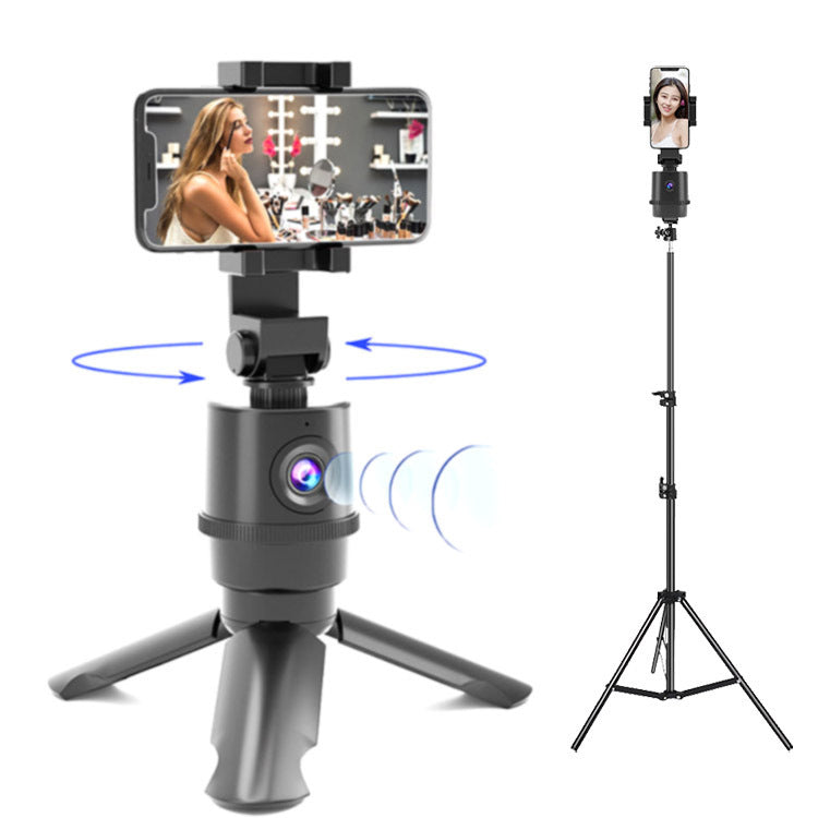 Caméra de suivi intelligente 360 ​​°, panoramique, inclinaison, objet, perche à Selfie, reconnaissance faciale AI en direct, support de téléphone portable