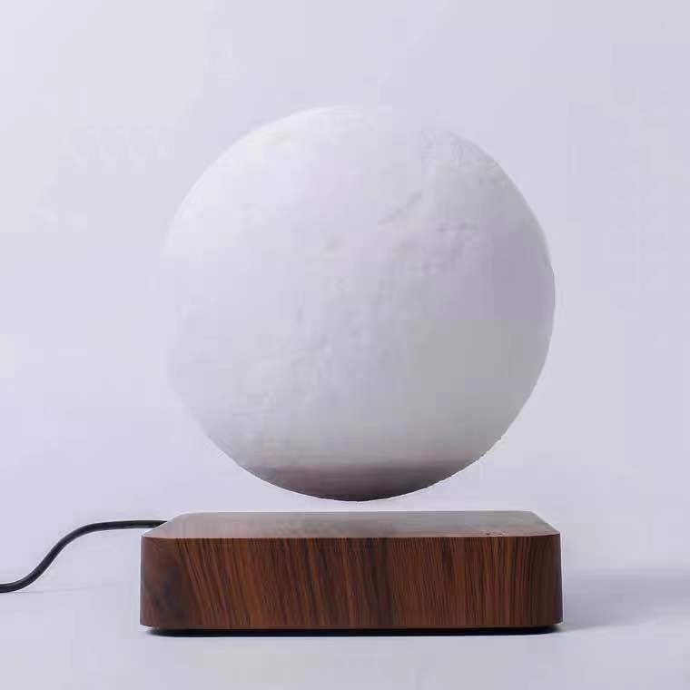 Lampe de table à lévitation magnétique, lumière de lune, impression 3D, veilleuse planète