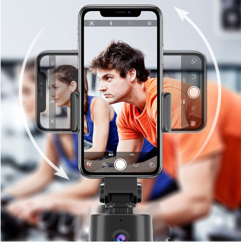 Caméra de suivi intelligente 360 ​​°, panoramique, inclinaison, objet, perche à Selfie, reconnaissance faciale AI en direct, support de téléphone portable