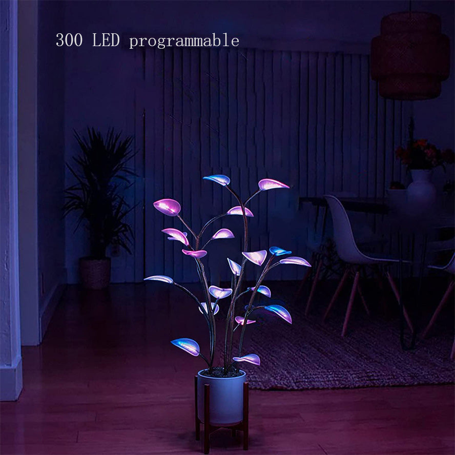 Plant Lamp LED Night Lights Artificial Houseplant Bonsai Plant Lamps LED Decor Plant For Home Decor Bedroom Plant Lights Decor