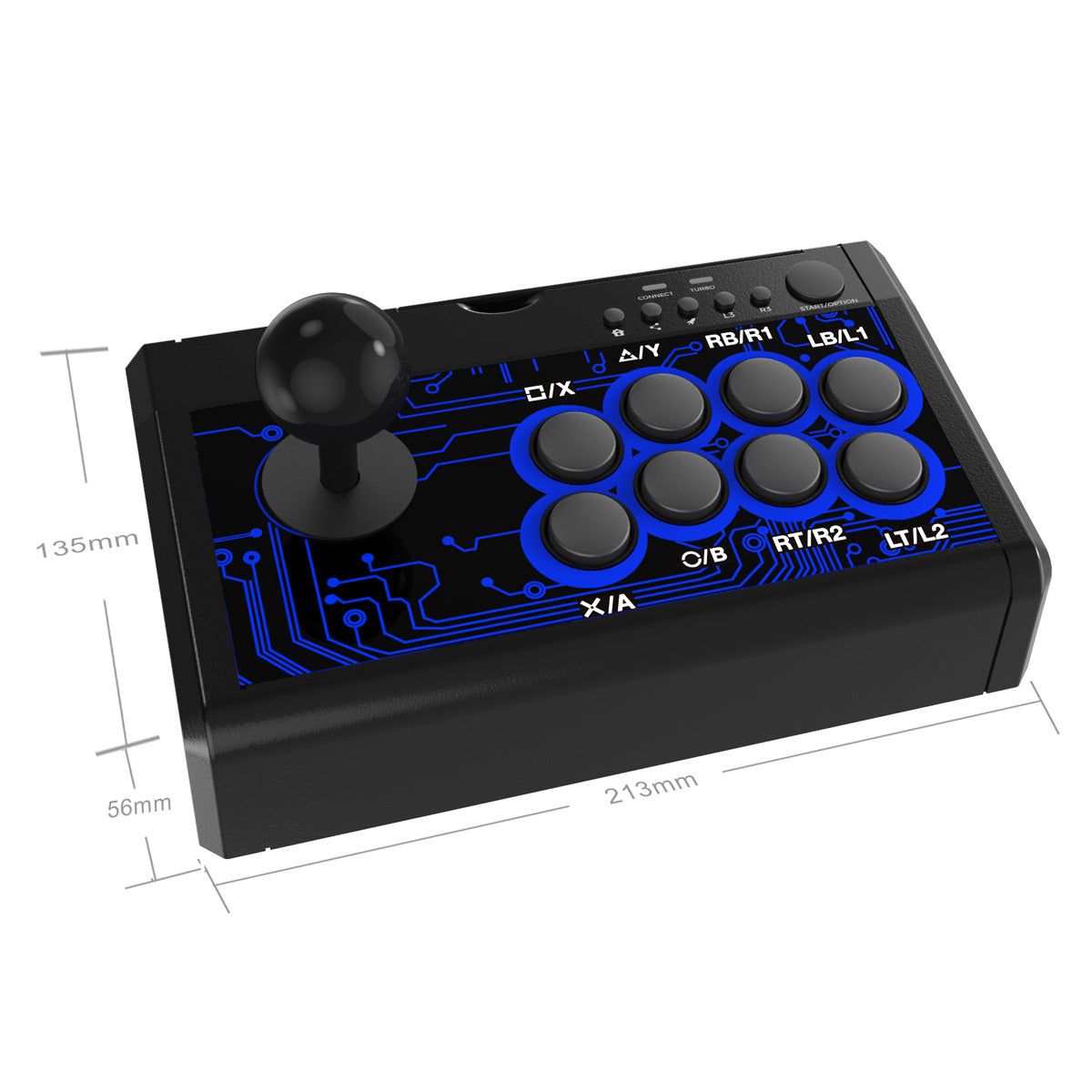 Joystick de jeu de bâton de combat, bascule filaire USB