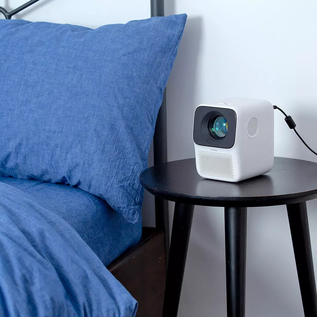 Proyector Xiaomi Wanbo T2max-Free Home HD pequeño portátil Mini dormitorio de fundición de pared dormitorio