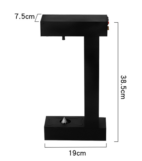 Anti-Gravity Suspended Droplets Flow Backwards