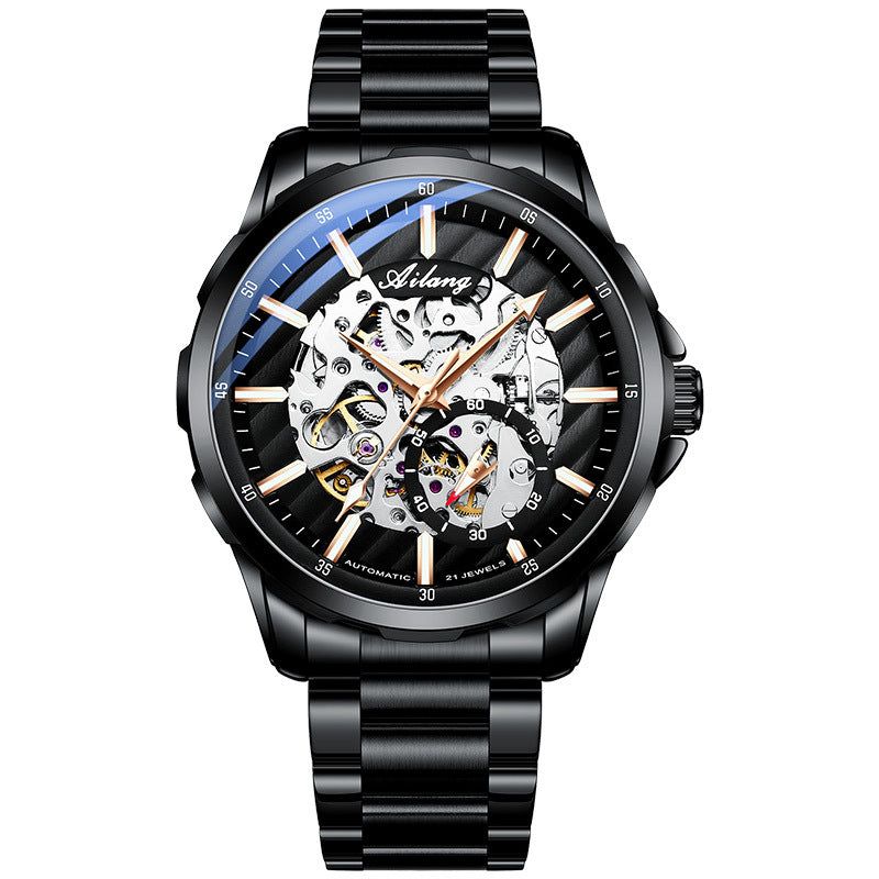 Montre mécanique automatique Hollow Phantom pour hommes